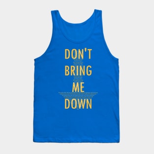 ELO - Don't bring me down Tank Top